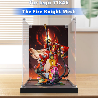 Display case for LEGO® NINJAGO® The Fire Knight Mech 71846 - ICUANUTY