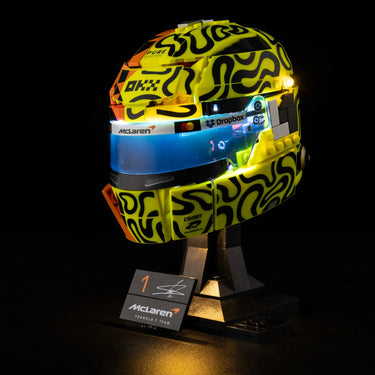 Kit d'éclairage haut de gamme compatible avec le casque LEGO® Editions McLaren Mastercard F1® Team de Lando Norris 43023