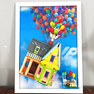 Wall display Frame for LEGO Disney Up House 43217 - ICUANUTY