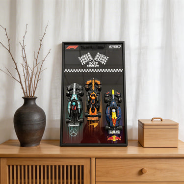 Wall Frame Compatible with LEGO® Speed Champion F1 Car (1:32) Triple Racer 2025