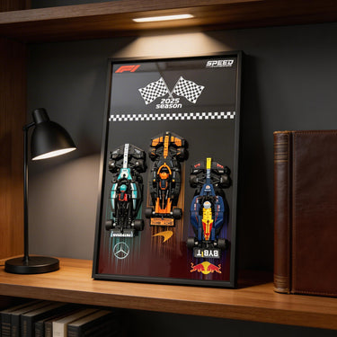 Wall Frame Compatible with LEGO® Speed Champion F1 Car (1:32) Triple Racer 2025