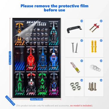 Display wall frame for LEGO Speed Champion series Full Collection