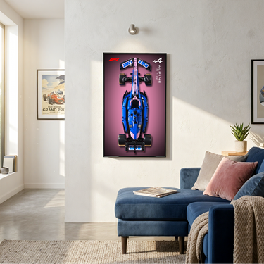 Wall Display Frame for LEGO® CaDA Alpine F1 C64012