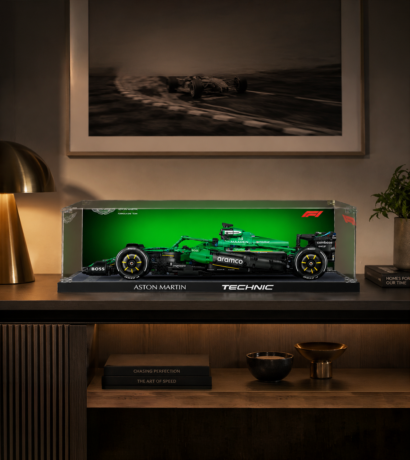 Display Case for LEGO Technic™ Aston Martin Aramco AMR25 F1® Car 42240