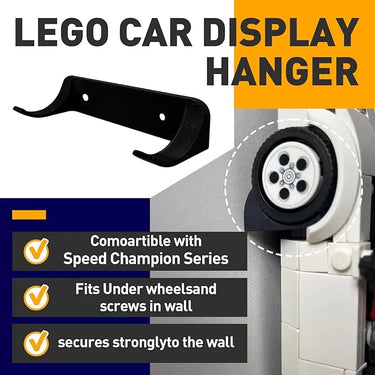 Display wall mount hook suitable LEGO speed Champion series - ICUANUTY