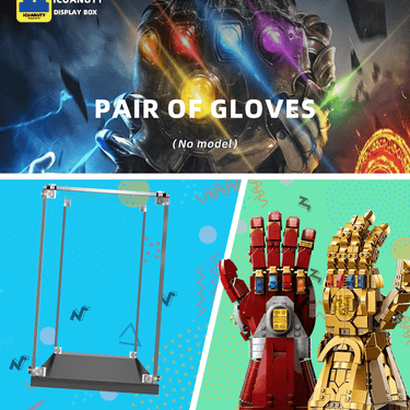Display Case for Lego Infinity Gauntlet Glove 76191 /76223 Nano Gauntlet - ICUANUTY