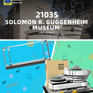 Display Case for LEGO Architecture Solomon R. Guggenheim Museum 21035 - ICUANUTY