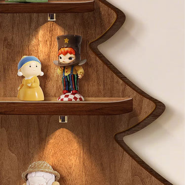 Wall display mounted Christmas tree-shaped shelfadreamy treehouse - ICUANUTY