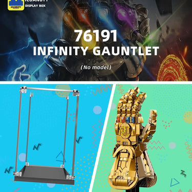 Display Case for Lego Infinity Gauntlet Glove 76191 /76223 Nano Gauntlet - ICUANUTY