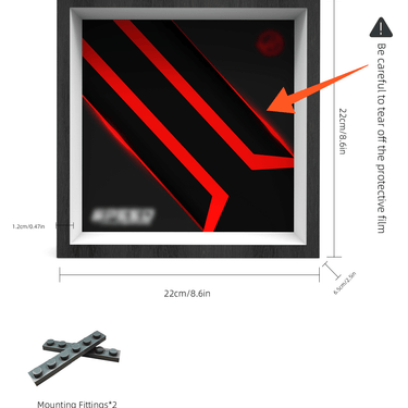 Car Wall Frame for LEGO MoneyGram Haas F1® Team VF-24 77250 - ICUANUTY