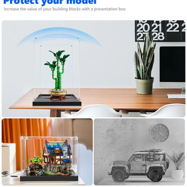 Display case for LEGO® The Botanical Collection Mini Orchid 10344 - ICUANUTY