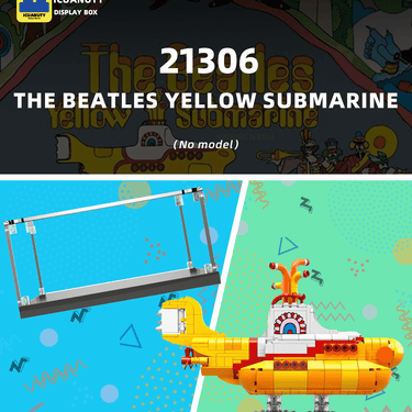 Display Case for Lego The Beatles Yellow Submarine 21306 - ICUANUTY