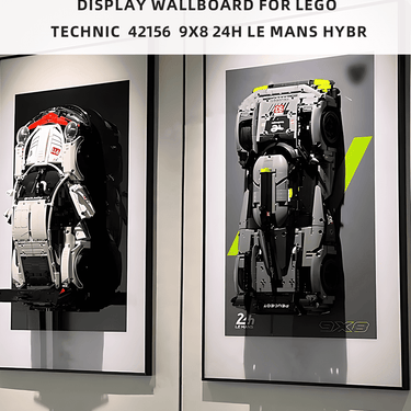 Wall Display Frame for Lego 42156 Technic™ PEUGEOT 9X8 24H Le Mans Hybrid Hypercar - ICUANUTY