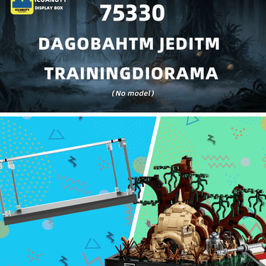 Display Case for Lego Star Wars Dagobah Jedi Training Diorama 75330 - ICUANUTY
