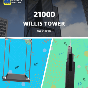 Display case for LEGO Architecture：Sears Tower、Willis Tower 21000 - ICUANUTY