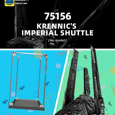 Display case for LEGO Star Wars Krennic's Imperial Shuttle 75156 - ICUANUTY