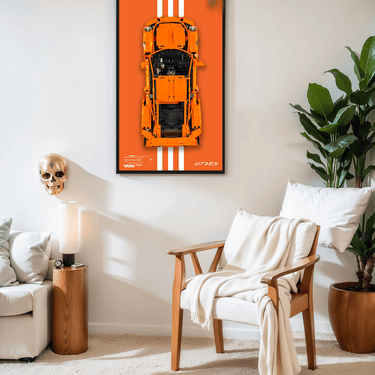 Wall Display Frame for LEGO Technic Super Cars - ICUANUTY
