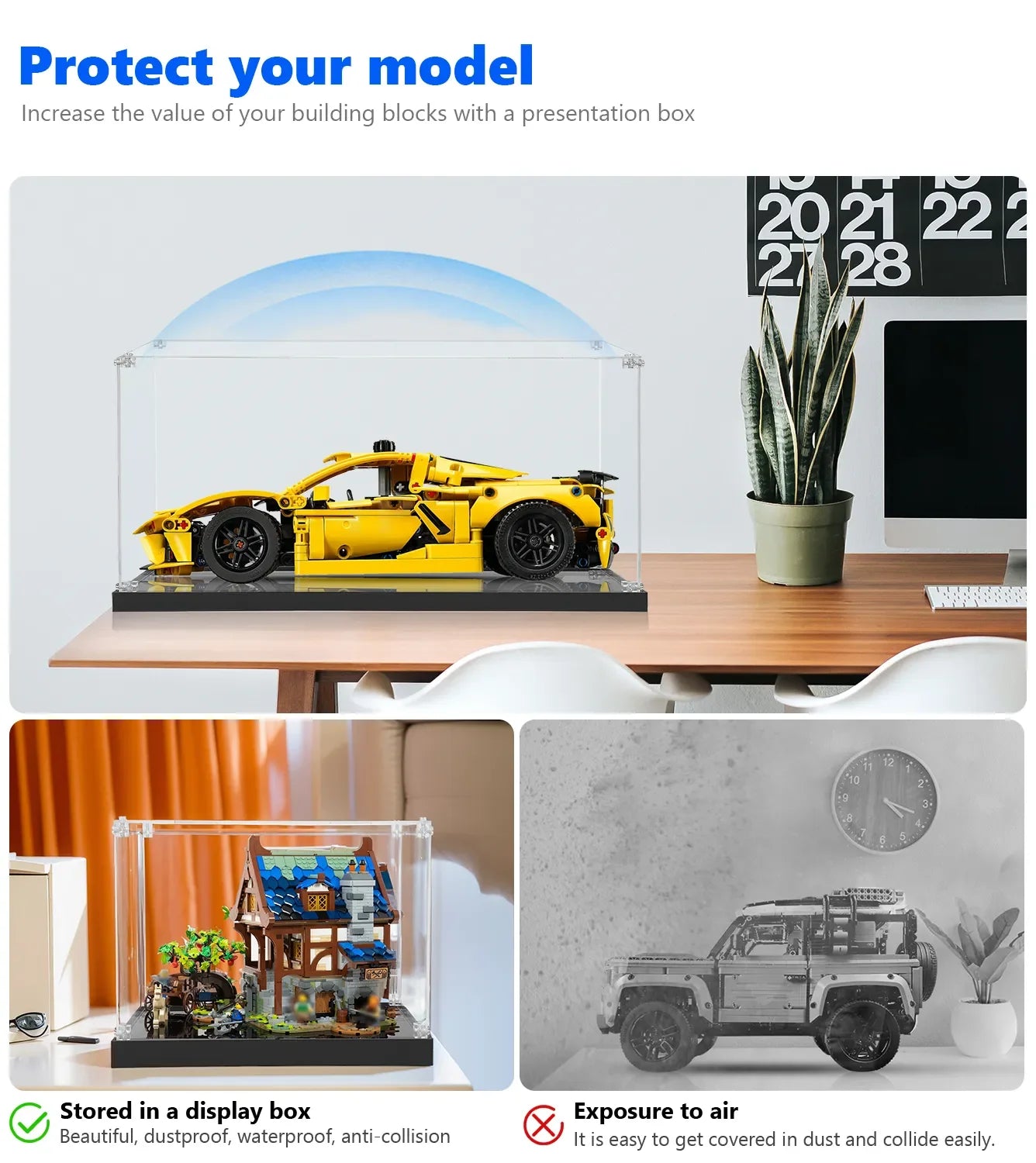 Corvette Rim Display Rack Display case for LEGO Technic™ Chevrolet Corvette Stingray 42205 – ICUANUTY