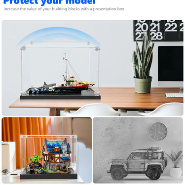 Display Case for LEGO Ideas Jaws 21350 - ICUANUTY