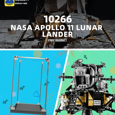 Display Case For Lego NASA Apollo 11 Lunar 10266 - ICUANUTY