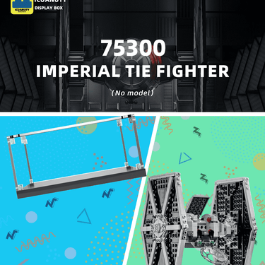 Display case for LEGO Iron Man Bust Imperial Tie Fighter 75300 - ICUANUTY