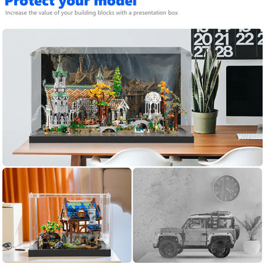 Display case for LEGO® Icons THE LORD OF THE RINGS: RIVENDELL™ 10316 - ICUANUTY