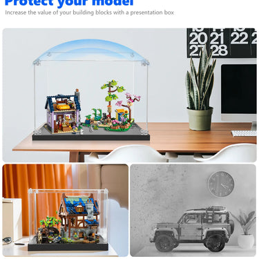 Display case for LEGO® Friends Beekeepers' House and Flower Garden 42669 - ICUANUTY