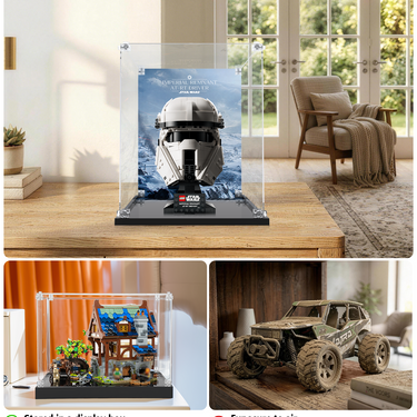 Display Case for LEGO Star Wars™ Imperial Remnant AT-RT Driver™ Helmet 75458