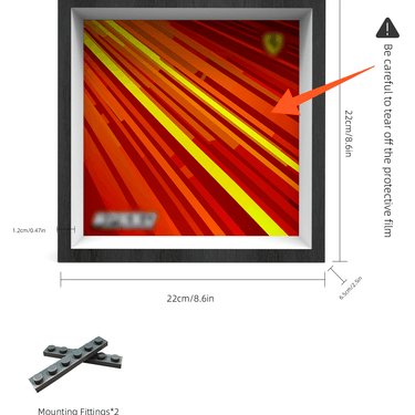Display Car Frame for Lego Speed Champions Ferrari SF-24 77242 - ICUANUTY