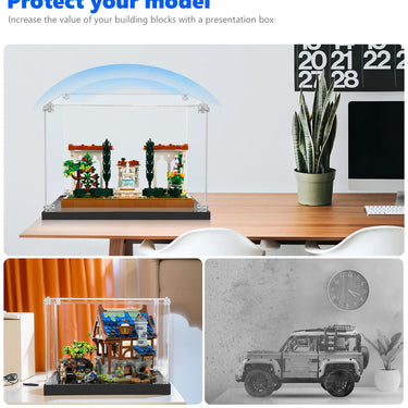 Display case for LEGO® Icons Fountain Garden 10359 - ICUANUTY