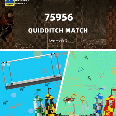 Display Case for Lego Harry Potter Quidditch Match 75956 - ICUANUTY