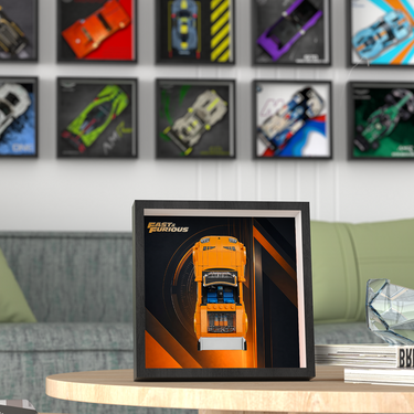 Wall Display Frame for LEGO Speed Champions The Fast and The Furious Toyota Supra MK4 77260