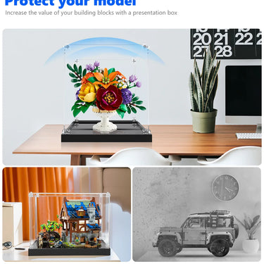 Display case for LEGO The Botanical Collection Flower Arrangement 10345 - ICUANUTY