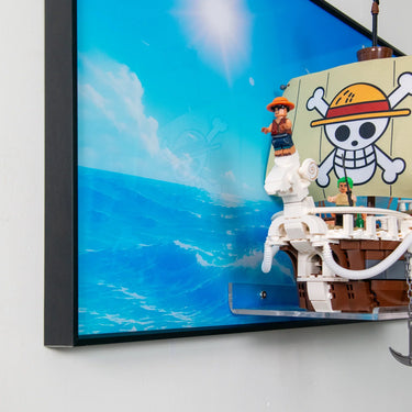 Wall Display Frame for LEGO® One Piece The Going Merry Pirate Ship 75639 - ICUANUTY