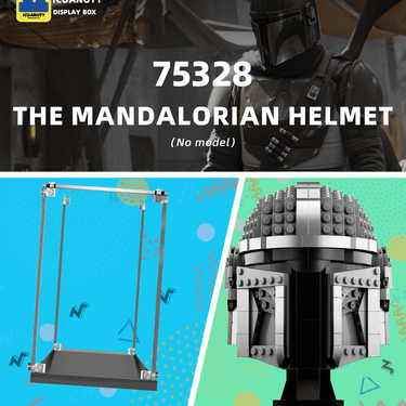 Display case for LEGO The Mandalorian Helmet 75328 - ICUANUTY