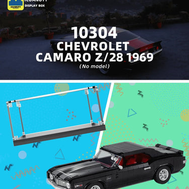 Display Case for LEGO Creator Chevrolet Camaro Z28 10304 - ICUANUTY