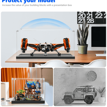 Display case for LEGO® Technic™ VTOL Heavy Cargo Spaceship LT81 (42181) - ICUANUTY