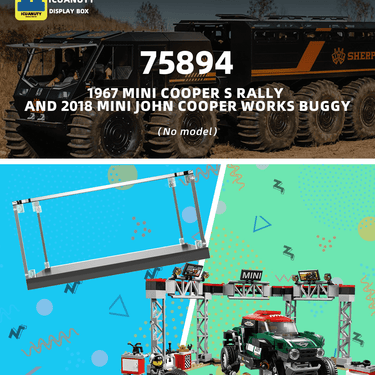 Display Case for LEGO Speed Champions 75894 - ICUANUTY