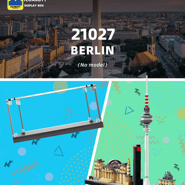 Display Case for LEGO Architecture：Berlin 21027 - ICUANUTY
