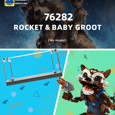 Display case for LEGO Rocket & Baby Groot 76282 - ICUANUTY