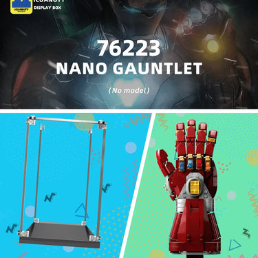Display case for LEGO The Avengers Nano Gauntlet 76223 - ICUANUTY