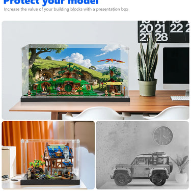 Display case for LEGO® Icons The Lord of the Rings: The Shire™ 10354 - ICUANUTY