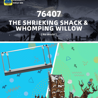 Display Case for Lego The Shrieking Shack & Whomping Willow 76407 - ICUANUTY