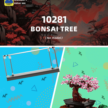 Display Case for Lego Icons Bonsai Tree 10281 - ICUANUTY