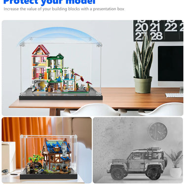 Display case for LEGO® Friends Heartlake City Apartments and Stores 42670 - ICUANUTY