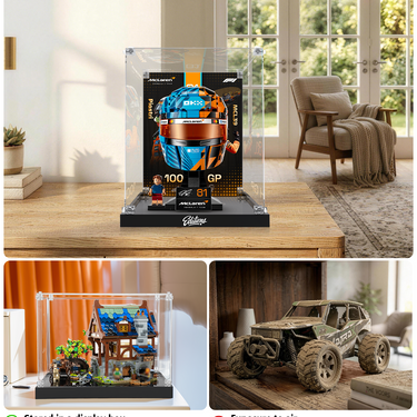 Display Case Compatible With LEGO F1 Helmets 43014 / 43017 / 43022 / 43023
