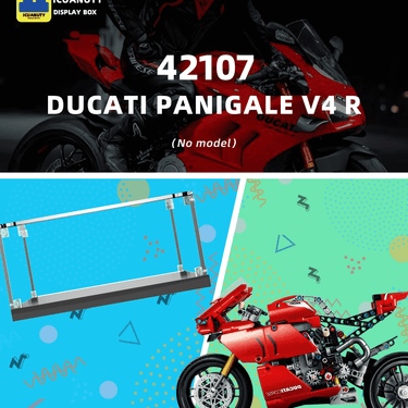 Display Case for Lego Technic Ducati Panigale V4 R 42107 - ICUANUTY