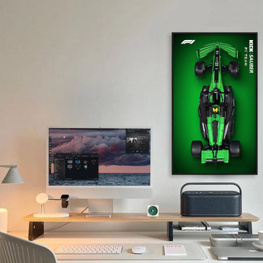 Wall Display Frame for CADA KlCK Sauber F1 Team C44 2024 C64010W - ICUANUTY