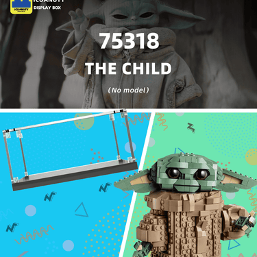 Display Case for LEGO Star Wars: The Mandalorian The Child 75318 - ICUANUTY
