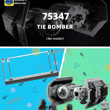 Display case for LEGO Star Wars TIE Bomber 75347 - ICUANUTY